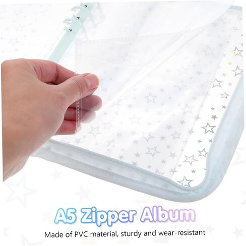 ألبوم بسحاب Photocard Binder حامل بطاقات Kpop أنيق مع أكمام لتنظيم وعرض بطاقات الصور Kpop تذكارات وصور in Kuwait