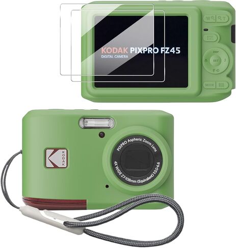 Silicone Case for Kodak PIXPRO FZ45 with Lanyard Kodak PIXPRO FZ45 case- White in Kuwait