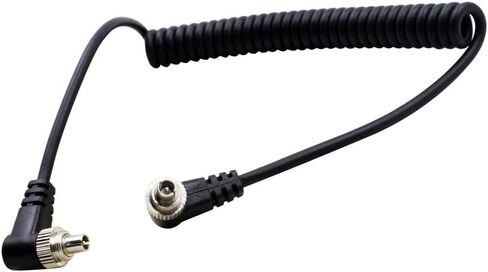 Male to Male Flash PC Sync Cable with Screw Lock for Canon EOS 7D 5D II 1D in Saudi Arabia