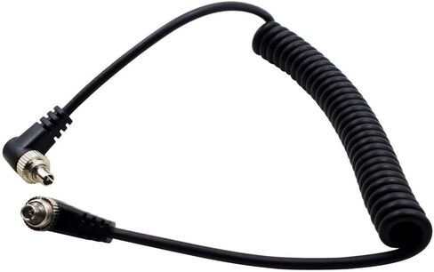 Male to Male Flash PC Sync Cable with Screw Lock for Canon EOS 7D 5D II 1D in Saudi Arabia