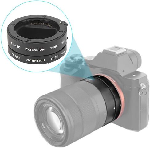 10mm16mm حلقة محول ماكرو أنبوب تمديد التركيز التلقائي لكاميرا NEX E Mount in Kuwait