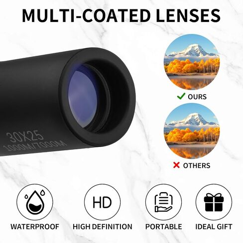 Mini Monocular Telescope, Upgrade 30 x 25 HD Monoculars,Be Used for Stargazing,Camping Hiking and Bird Watching Compact and Non-Slip in Saudi Arabia