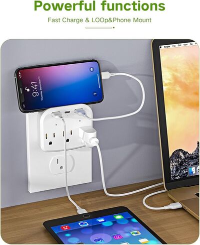 1080P Wall Outlet WiFi Camera Security Nanny Camera Motion Detection (Including 32g Memory Card) in Saudi Arabia