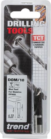 تريند دومينو راوتر بت، قطر 10 مم، قطع حلزوني مزدوج، طرف كربيد، متوافق مع Festool Domino DF500، DOM/10 in Kuwait