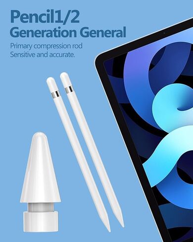 for Apple Pencil 1st 2nd Generation Replacement Tips (2 Pack) for iPad Pen Stylus Nib Accessories First Second Gen iPencil Puntas Accesorios Alternative Tablet Accessory Klinke in Saudi Arabia