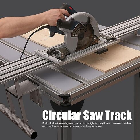 Circular Saw Guide, Aluminum Alloy Double Layer Circular Saw Track, Electric Saw Lifting Guide Rail Accessories, Cutting Tool for 30 Chute in Saudi Arabia