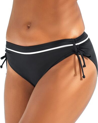 LASCANA Women's Two-Tone Side Tie Bikini Swimsuit Bottom in Saudi Arabia