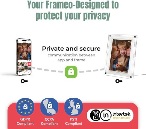 إطار صور رقمي واي فاي، إطار صور رقمي أكريليك مقاس 7 بوصات، شاشة IPS LCD تعمل باللمس، دوران تلقائي للصور/الفيديو، هدايا للأم والأب in Saudi Arabia