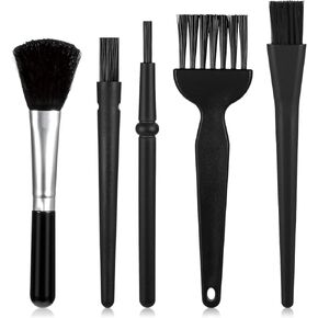 Mini Keyboard Brush, 5 Pcs PP Handle Nylon Anti-Static Keyboard Cleaning Brushes Kit Portable Dusting Brushes for Keyboards Car Interior Motherboard Camera Small Electronics Cleaning in Kuwait