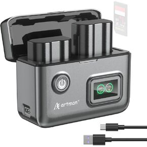 Artman EN-EL15 EN-EL15C Battery 2500mAh (2-Pack) and 2-Slot Charger with LCD Display for Nikon D7500 D7200 D7100 D7000 D850 D800 D800E D810 D810A D780 D750 D600 Z8 Z7 Z7II Z6 Z6II Z6III Z5 ZF Cameras in Kuwait