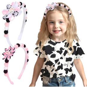 العودة إلى عصابات رأس المدرسة للفتيات ، وعصابة القوس الصفراء بقلم رصاص مع رسائل و pompoms ، وملحقات الشعر بقلم الشعر في المدرسة للبنات أطفال in Kuwait