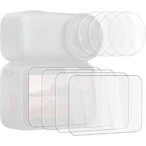 4 مجموعات من واقي الشاشة لـ Dji Osmo Nano، وواقي شاشة الكاميرا من الزجاج المقوى بصلابة 9H وطبقة حماية للعدسة وملحقات الكاميرا المضادة للخدش، حماية كاملة فائقة الدقة وخالية من الفقاعات in Kuwait