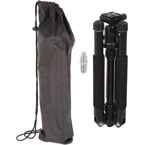 Portable Tripod for SLR and Mirrorless Camera, Aluminum Alloy, 45-150cm Height, Black - Adjustable Ball Head, Foldable Design, Stable Camera Stand for Live Streaming in Kuwait