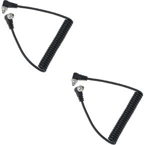 2Pcs PC Flash Cable Spiral Cable Up 30-100cm for Connecting The Camera and Flash in Saudi Arabia