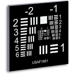 Camera Lens Resolution Calibration Board,Camera Resolution Chart, Groups -2-5 Positive/Negative Film Cards Calibration Board,Accuracy ±5um for Lenses (Black) in Saudi Arabia