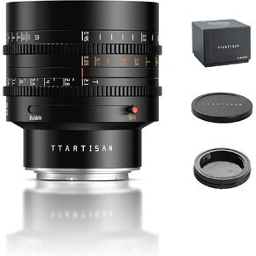 TTARTISAN 50mm T2.1 Cine Lens Dual Bokeh Full Frame Manual Focus Lenses (E-Mount) in Saudi Arabia