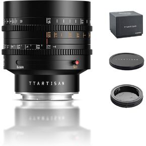 TTARTISAN 50mm T2.1 Cine Lens Dual Bokeh إطار كامل عدسات تركيز يدوية (E-Mount) in Kuwait