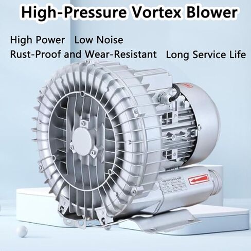 High Pressure Vortex Blower - 0.16HP to 2.01HP Regenerative Blower & Industrial Vacuum Pump for Fish Ponds & Aquariums - Single Phase High-Efficiency Air Pump in Saudi Arabia