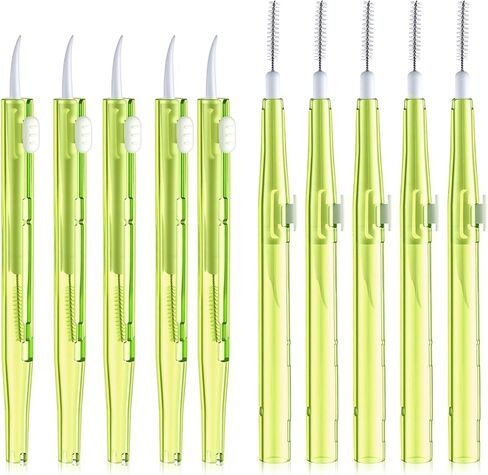 10Pcs Cell Phone Cleaning Kit, Dual Head Anti-Clogging Nylon Brushes Hook Cleaner, Multifunction Mini Cleaning Kits for 17 Pro Max Charging Port, Speaker, Earphone, Tablet, Camera, Keyboard, Yellow in Saudi Arabia