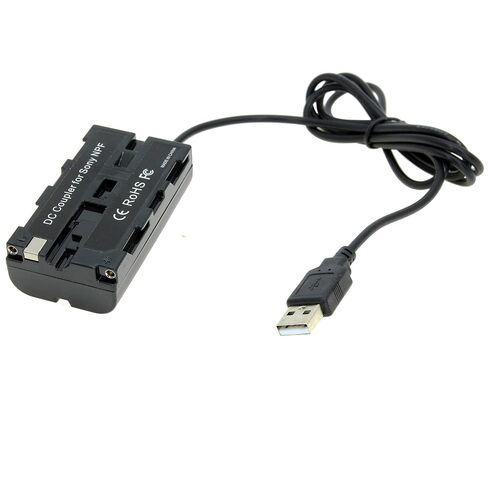 GyroVu USB to Dummy Battery Replacement for Sony-L (NP-F550) 40" Adaptor Cable with 3.1 Amp USB Power Supply in Saudi Arabia