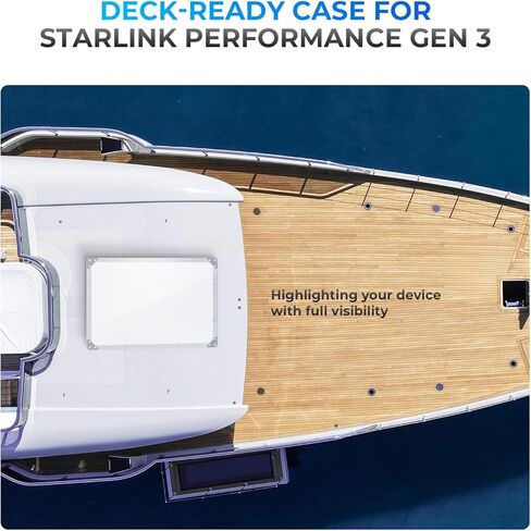 Protection Case for Starlink Performance Gen 3, Full 4-Side Protection, Durable PC Shell, Heat-Resistant & Weatherproof, Easy Screw Installation, Ideal for RV, Truck, Car Roof & Outdoor Use in Saudi Arabia
