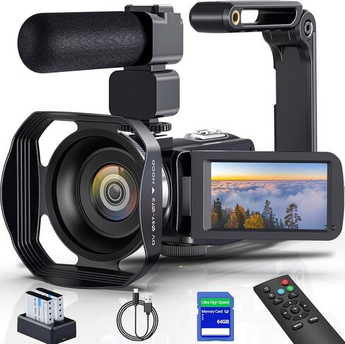 8K 64MP Camcorder Video Camera 18x ZOOM Digital youtube vlogging camera webcam ir night vision wifi 3.0 " in Kuwait