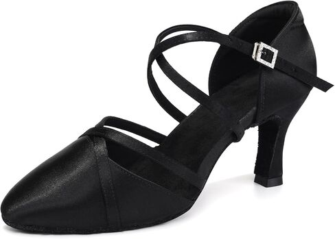 HROYL Women Closed Toe Ballroom Dance Shoes Standard Practice Performence Latin Salsa Dance Shoes,Model 933 in Saudi Arabia