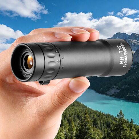 12x42Monocular Telescope Outdoor Mini Portable High Magnification Telescope,Black in Saudi Arabia