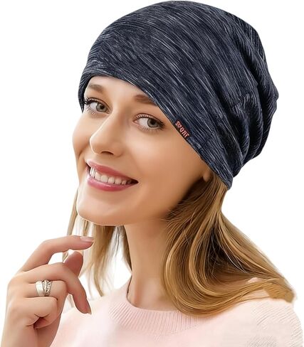 Amradield Faraday Silver Fiber Hat Wool Cotton Headgear Protection Head Influence 99% of Signal from 4G, 5G, Cellular, Smart Meters, Bluetooth, WiFi, Cellphones Protection Skull Beanies Cap Adult Size in Kuwait