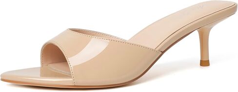 Mostrin Kitten Heels for Women Pointed Toe Vintage Mules Heels Sexy Slip on Stiletto Backless Sandals for Party Wedding Daily in Saudi Arabia