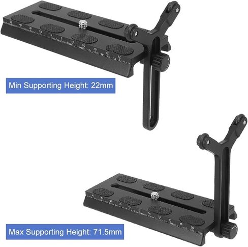 Y Bracket with Double Wheels, Lens Support Frame for Ronin S SC, with 1/4in Slide Screw for Easy Adjustment, Supports 22 71.5mm Height and 5kg Load in Saudi Arabia