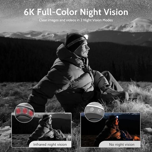 VETEK Video Camera Camcorder, 6K 64MP IR Night Vision Vlogging Camera 18X Zoom WiFi Digital Camera for YouTube 3.0'' Touch Screen Recorder with 32GB SD Card, Microphone & 2.4G Remote Control in Saudi Arabia