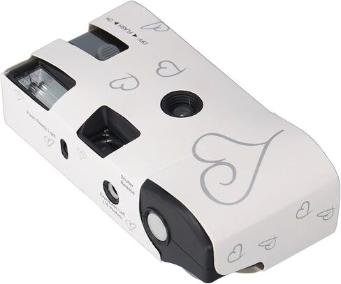 كاميرا فيلم مع بطارية 900 مللي أمبير في الساعة، إعداد يدوي كامل للاستخدام مرة واحدة، مصراع فلاش، 16 قطعة من الأفلام الملونة مقاس 35 مم، جودة صورة قديمة - تبعث على الحنين، فيلم مدمج مريح، مثالية لـ in Kuwait