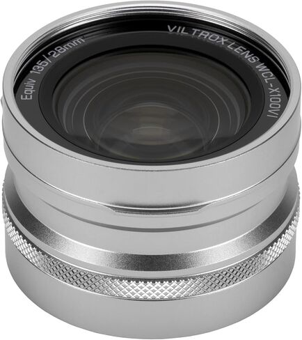 عدسة تحويل واسعة VILTROX WCL-X100 VI، عدسة التعرف التلقائي بزاوية واسعة 0.8X لكاميرا Fujifilm X100VI X100V X100F، أسود in Kuwait