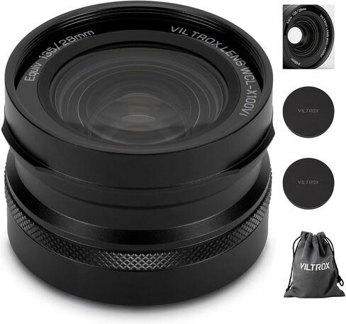 عدسة تحويل واسعة VILTROX WCL-X100VI لكاميرا سلسلة Fuji X100، عدسة التعرف التلقائي بزاوية واسعة 0.8X لكاميرات Fujifilm X100VI، X100V، X100F، X100S، X100 in Kuwait