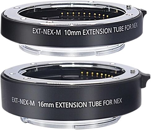 حلقة أنبوبية معدنية ماكرو أوتوماتيكية 10 مم 16 مم 21 مم لسوني E-Mount A7 A7II A7III A7SII A6000 A6300 A6500 nex 5 Excellent(10 مم 16 مم 21 مم) in Kuwait