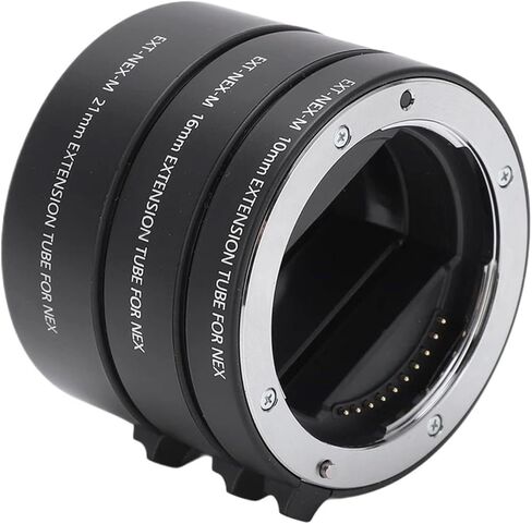 المعادن السيارات ماكرو تمديد أنبوب الدائري لسوني E-Mount A7 A7RIV A7III A7RIII A9 A7V A7II A6000 A6300 ZV-E1 ZV-E10 ممتاز in Kuwait