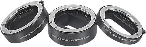 المعادن السيارات ماكرو تمديد أنبوب الدائري لسوني E-Mount A7 A7RIV A7III A7RIII A9 A7V A7II A6000 A6300 ZV-E1 ZV-E10 ممتاز in Kuwait