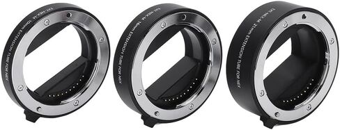 المعادن السيارات ماكرو تمديد أنبوب الدائري لسوني E-Mount A7 A7RIV A7III A7RIII A9 A7V A7II A6000 A6300 ZV-E1 ZV-E10 ممتاز in Kuwait