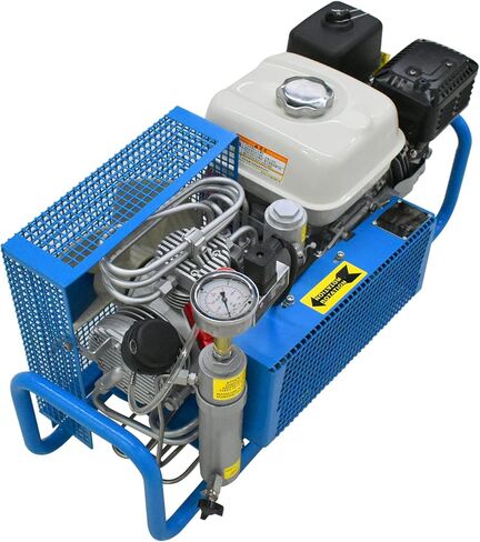 ضاغط هواء TUXING 4500Psi Pcp، محرك بنزين ضاغط غوص عالي الضغط 300 بار، إصدار إيقاف التشغيل اليدوي، للتنفس والغطس والرياضات المائية وكرة الطلاء باللون الأزرق in Kuwait