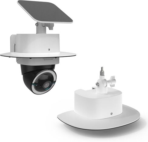 Waterproof Outdoor Sun Rain Shade Shield Cover with Adjustable Corner Mount Bracket for eufy Security 4G LTE Cam S330 Camera,ABS Material All-Round Camera Protective Case (Corner Mount Bracket) in Saudi Arabia