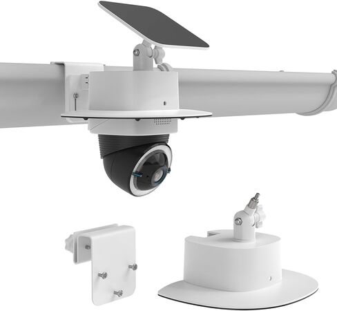 Waterproof Outdoor Sun Rain Shade Shield Cover with Adjustable Corner Mount Bracket for eufy Security 4G LTE Cam S330 Camera,ABS Material All-Round Camera Protective Case (Corner Mount Bracket) in Saudi Arabia
