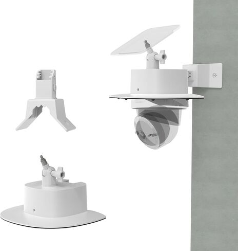 Waterproof Outdoor Sun Rain Shade Shield Cover with Adjustable Corner Mount Bracket for eufy Security 4G LTE Cam S330 Camera,ABS Material All-Round Camera Protective Case (Corner Mount Bracket) in Saudi Arabia