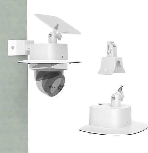 Waterproof Outdoor Sun Rain Shade Shield Cover with Adjustable Corner Mount Bracket for eufy Security 4G LTE Cam S330 Camera,ABS Material All-Round Camera Protective Case (Corner Mount Bracket) in Saudi Arabia