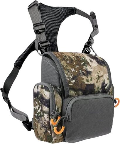 Breathable Binocular Harness, Adjustable Chest Pack with Multi-Pocket Waterproof for Hunting Men Women in Saudi Arabia