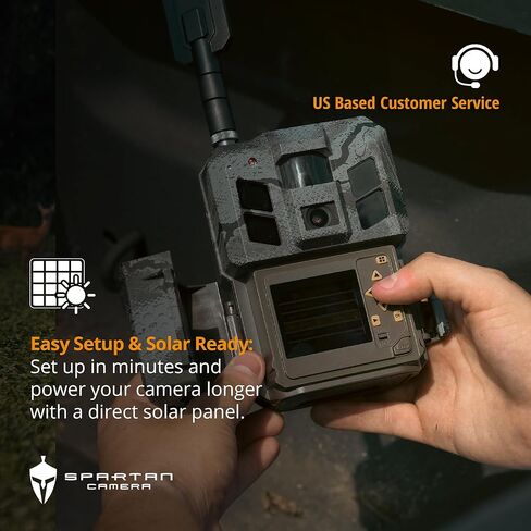 Spartan Camera 2 Pack GoLive3 Hunting Trail Camera, Live Streaming, 96° Wide Angle, Motion Activated, On-Demand FHD Photos and 1080p Videos, Built-in Lithium Battery,Blackout IR Flash,GPS,Weatherproof in Saudi Arabia