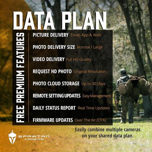Spartan Camera 2 Pack GoLive3 Hunting Trail Camera, Live Streaming, 96° Wide Angle, Motion Activated, On-Demand FHD Photos and 1080p Videos, Built-in Lithium Battery,Blackout IR Flash,GPS,Weatherproof in Saudi Arabia