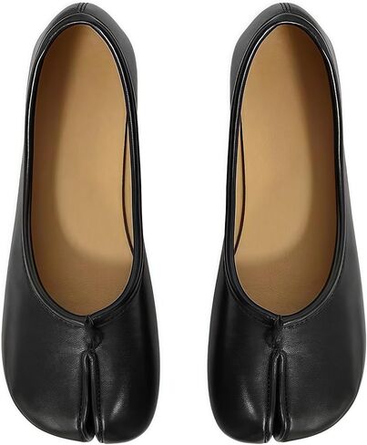 TENGTA Tabi Ballet Flats Women Wide Width Split Toe Low Heel Flats Shoes Japanese Tabis Shoe for School, Office & Casual in Saudi Arabia