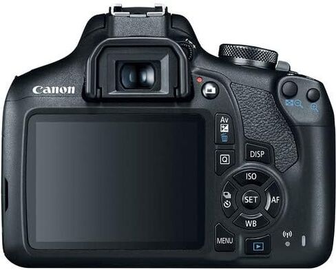 كاميرا Canon EOS Rebel T7 DSLR بدقة 24.1 ميجابكسل وعدسة 18-55 مم وحزام كتف سريع التحرير وحامل أحادي وحامل ثلاثي القوائم وحزمة ملحقات رئيسية in Kuwait