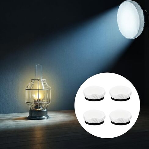 4 Pack 7" Photography Light Diffuser Sock, 18cm White Soft Diffuser Covers with Elastic Edge for Standard Studio Strobe Reflector, Video Lighting Flash & Dish, Premium Nylon Mesh for Portrait Photo Vi in Saudi Arabia